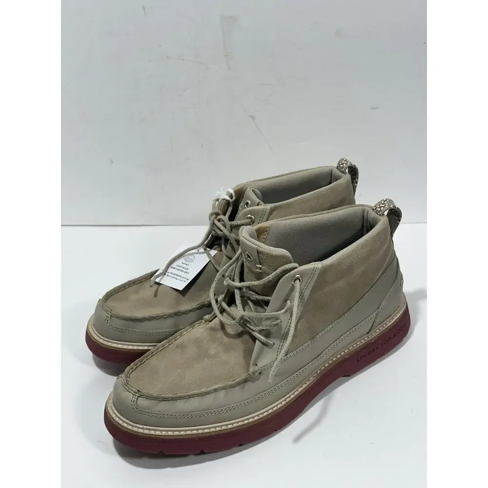 Sperry Men's Authentic Plushwave Birch Lug‎ Chukka Boots STS24469 Tan Size 12